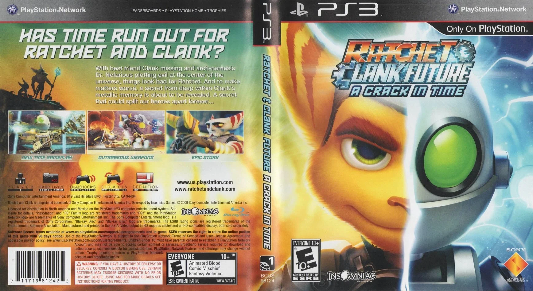 Ratchet &amp; Clank Future: A Crack in Time (PS3) developed by Insomniac Games and published by Sony Computer Entertainment 

#ratchetandclank #insomniacgames #playstation3 #ps3games #videogamecollection