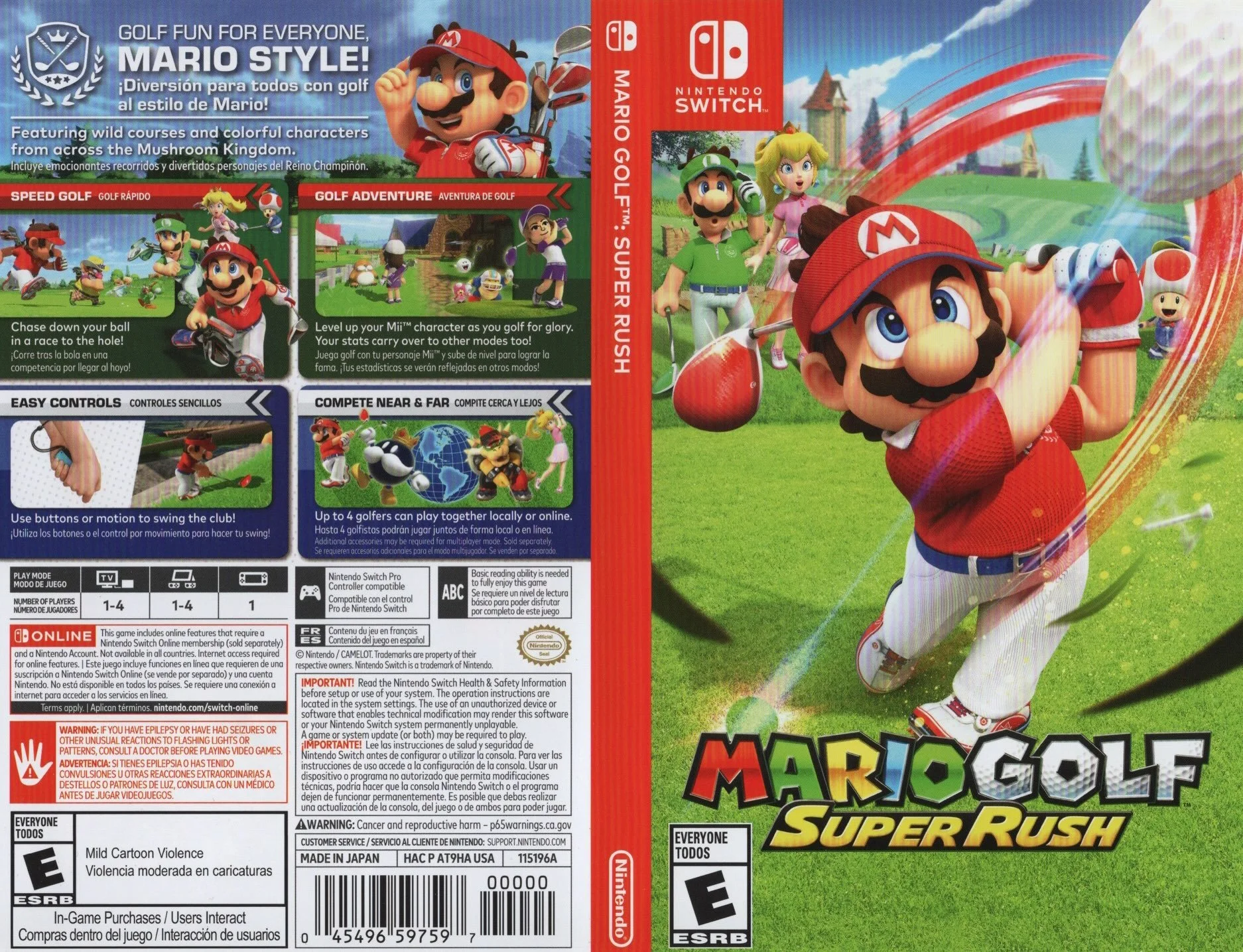 Mario Golf: Super Rush (Nintendo Switch) developed by Camelot Software Planning and published by Nintendo 

#mariogolf #switchgames #nintendogames #nintendogamer #videogamecollection