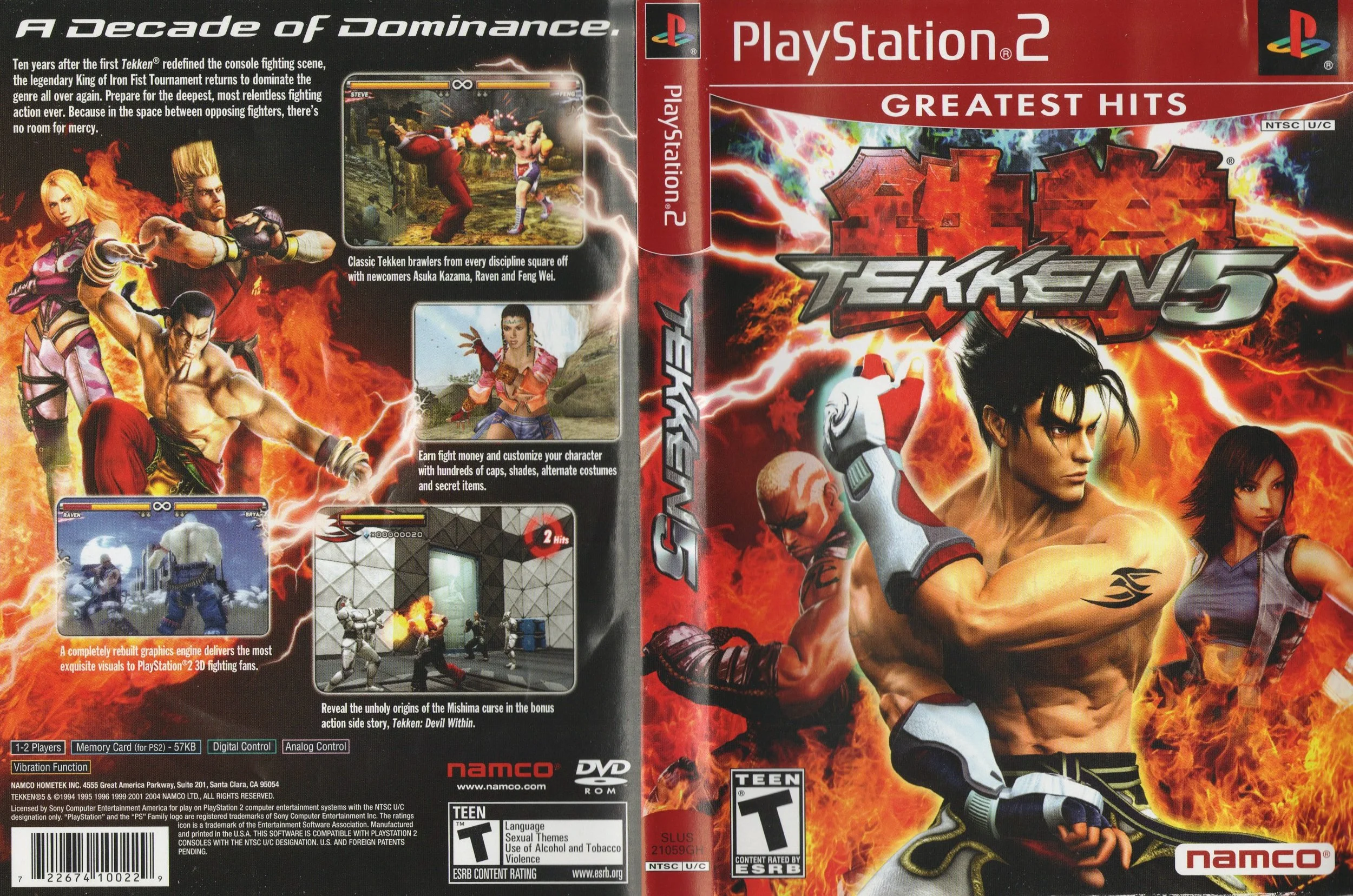 Tekken 5 (PS2) developed and published by Namco 

#tekken5 #tekken #playstationgamer #playstation2 #videogamecollection