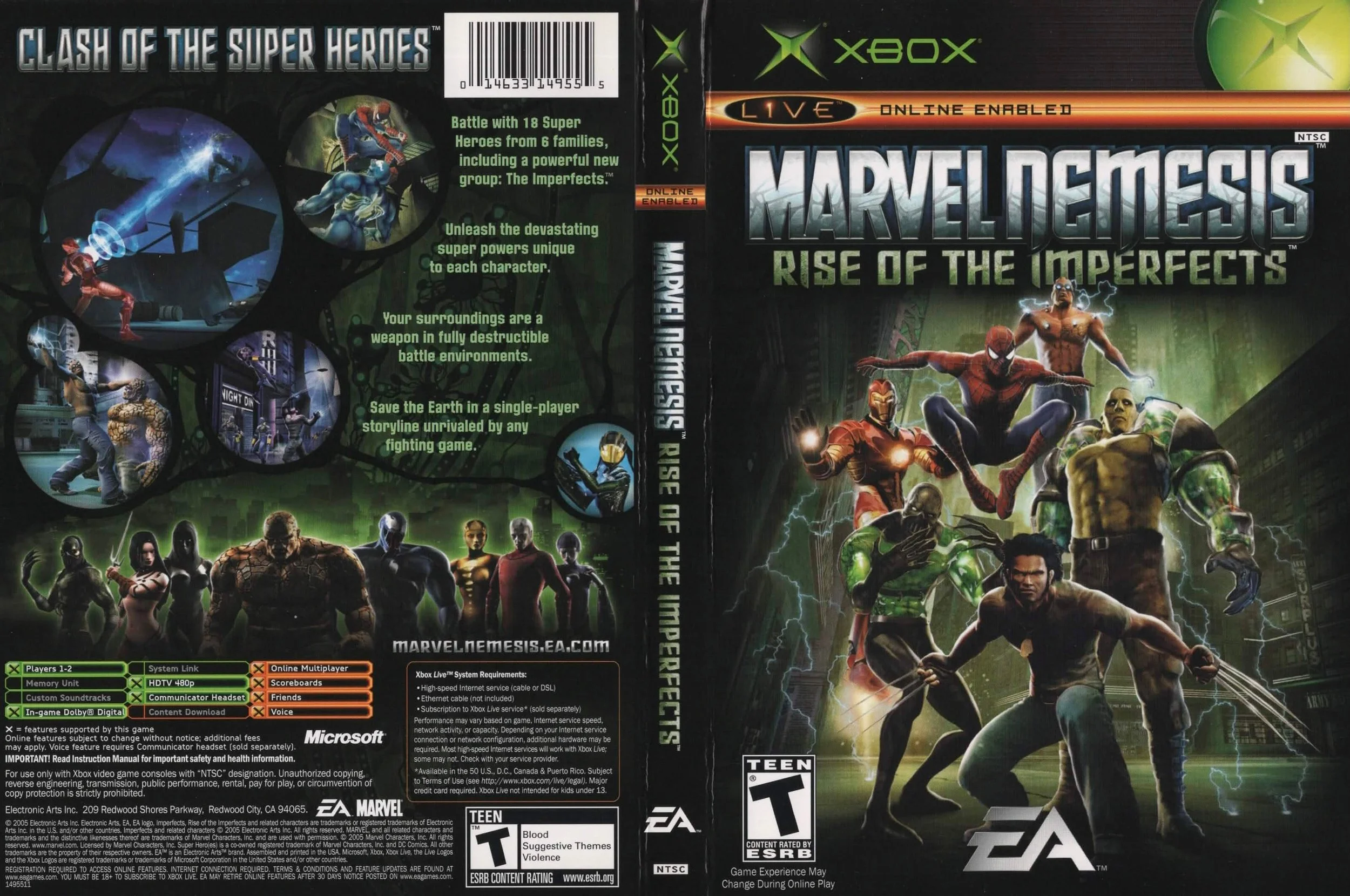 Marvel Nemesis: Rise of the Imperfects (Xbox) developed by Nihilistic Software &amp; EA Canada and published by Electronic Arts 

#marvelgames #eagames #xboxgames #xboxgaming #videogamecollection