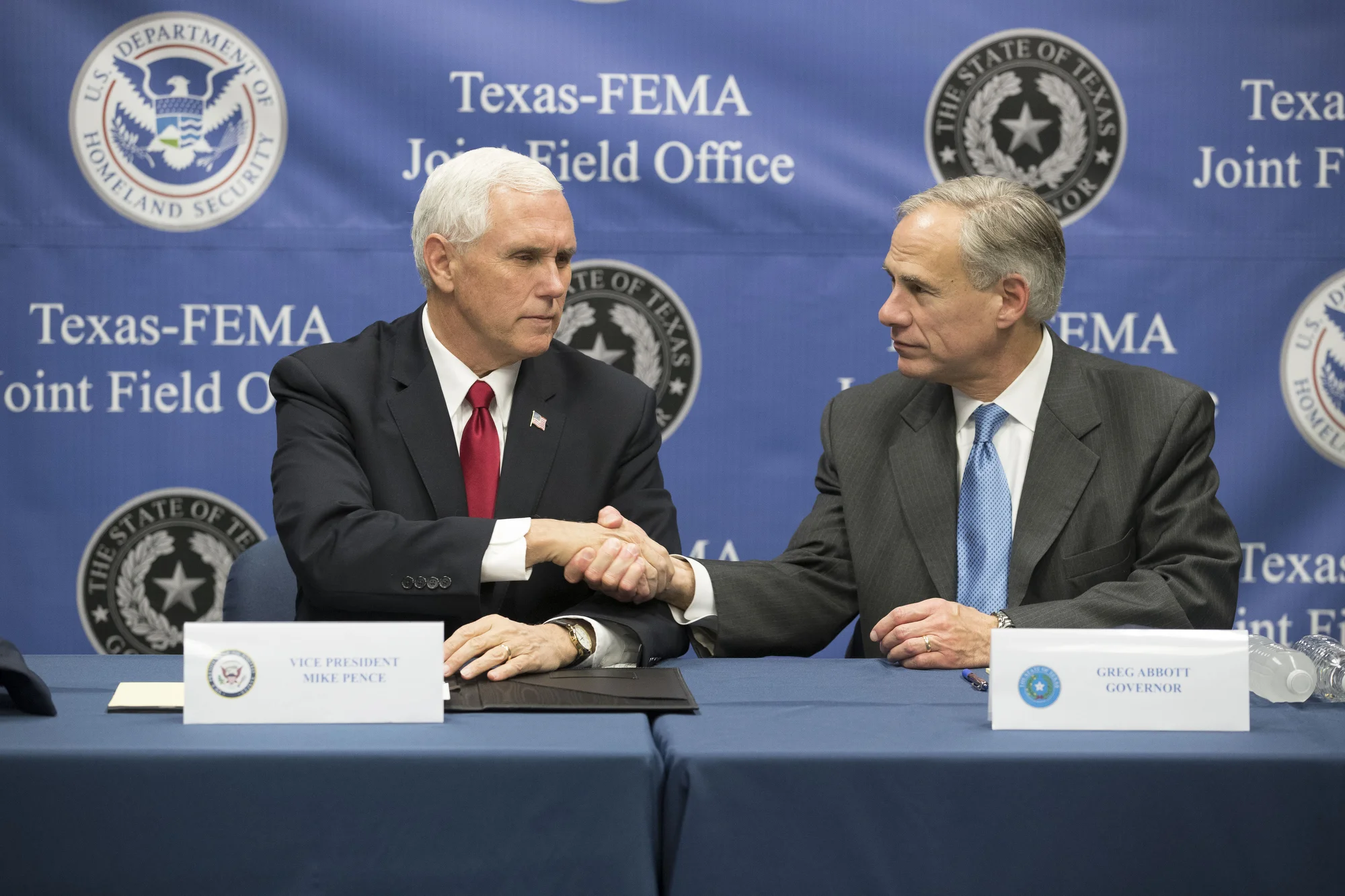 Vice President Mike Pence with Gov. Abbott 