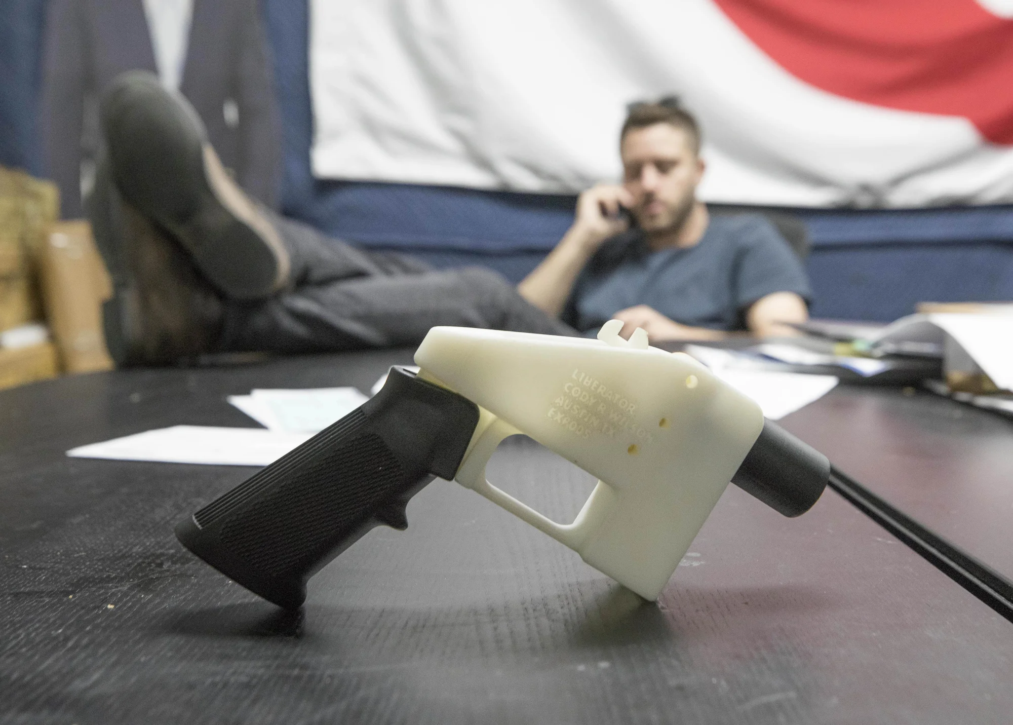 Cody Wilson and 3-D plastic gun, 2018 