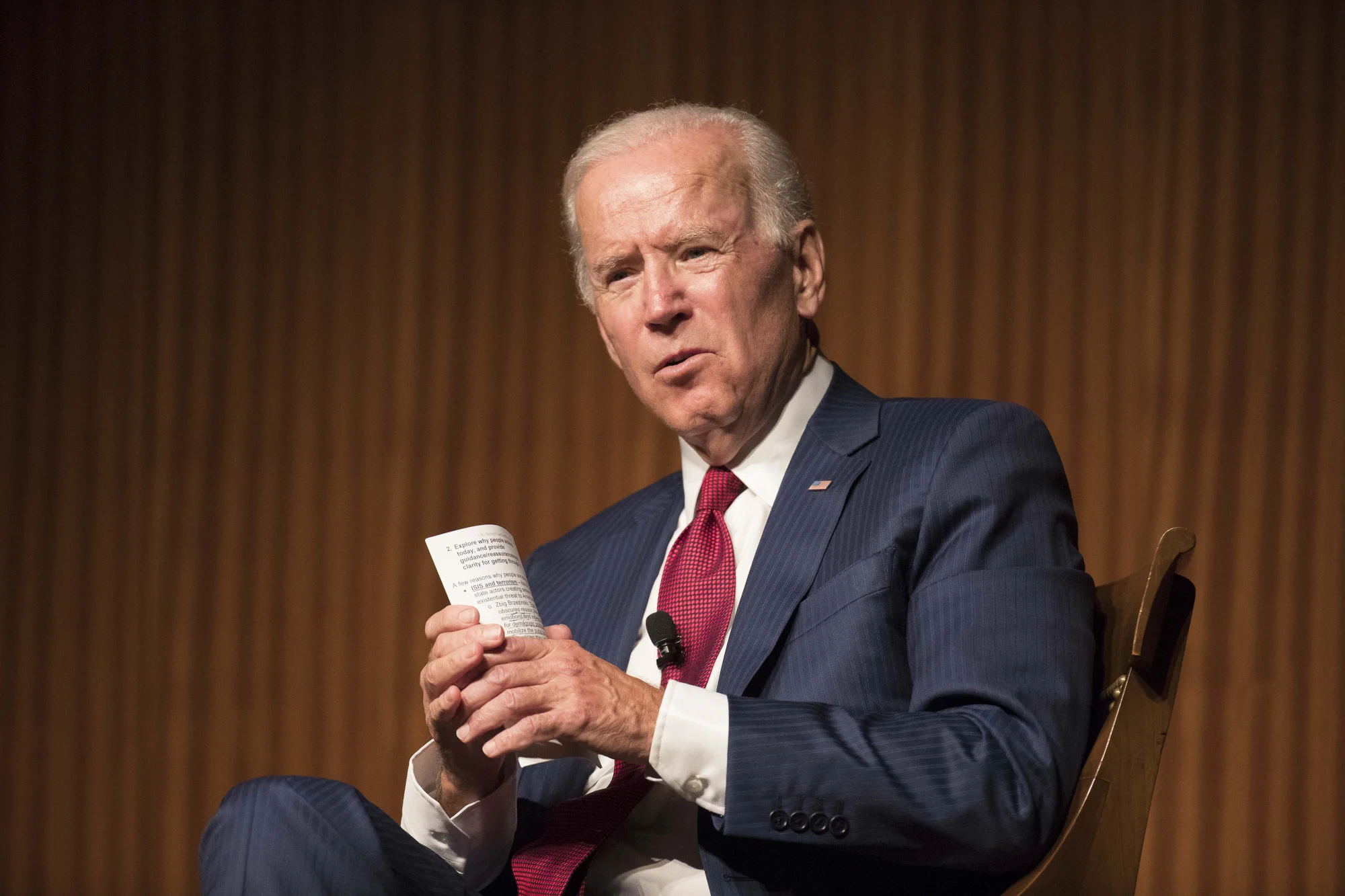 Joe Biden at LBJ Library
