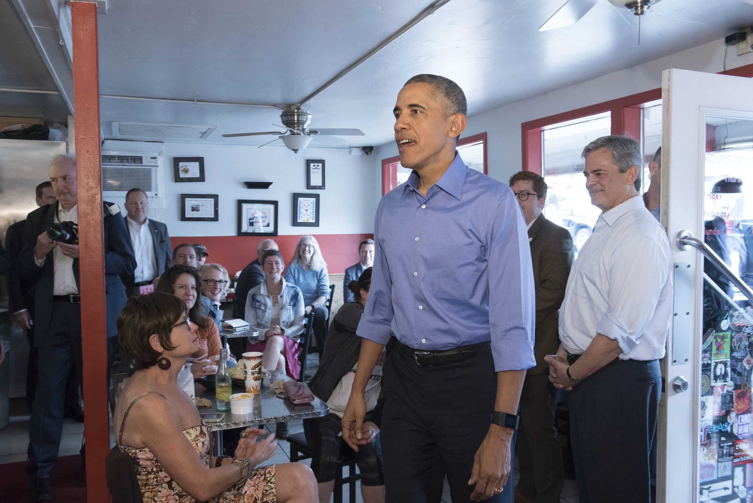 President Obama visits Torchy's Tacos, Austin
