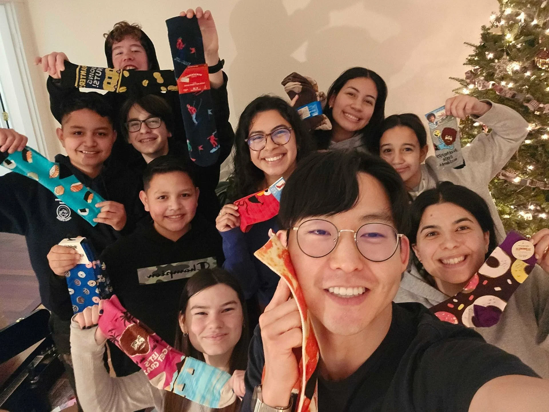 Grateful for joyful togetherness and for how God is forming these youth! (And for silly socks.) #church #🧦