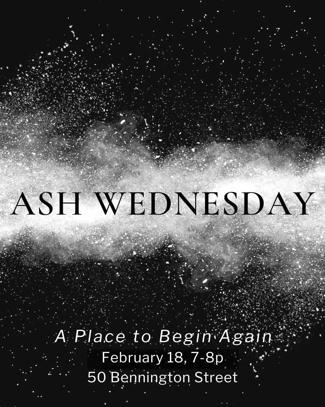 A Place to Begin Again

Ash Wednesday marks the start of Lent, a season of returning to God. Ashes are an ancient sign that speaks of our frailty and mortality - that we are not in control, that we fail, and that we are in need of God&rsquo;s mercy.
