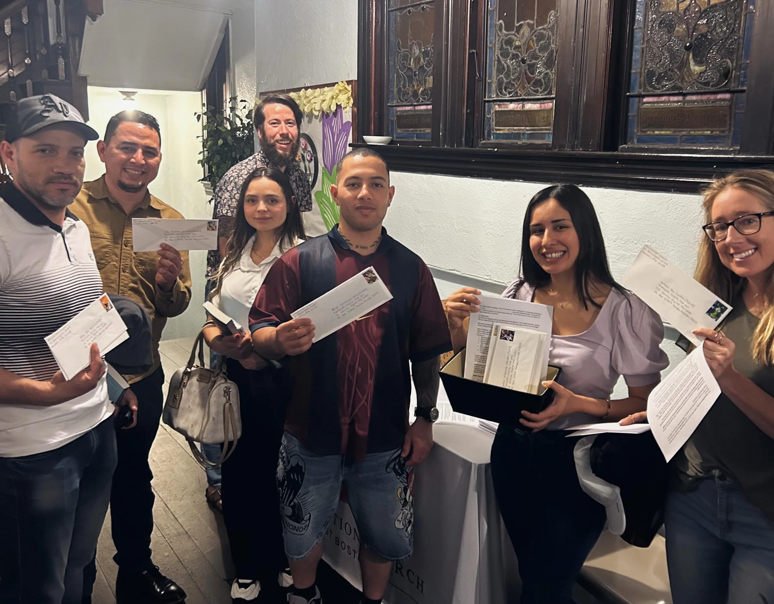 Writing letters has become a quiet but powerful part of our church&rsquo;s love of neighbor. We&rsquo;ve been writing and sending support to men in detainment who meet nightly to worship, pray, and be in Scripture together even while they wait with g