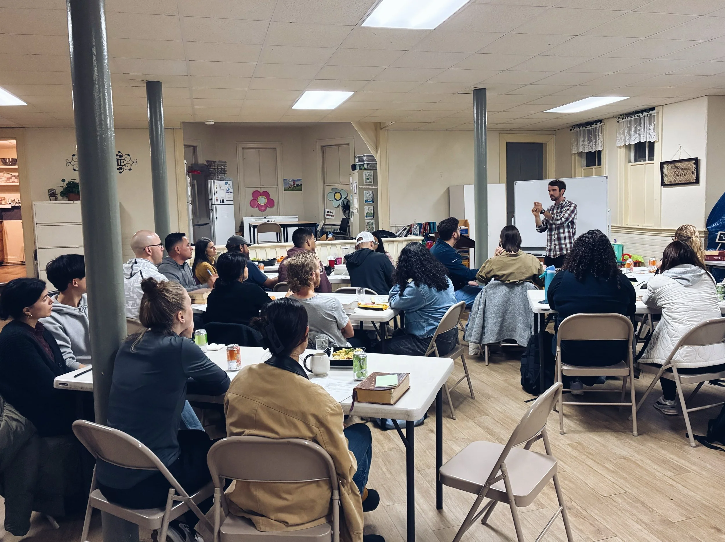 Last night was special! Thank you to everyone who came out to learn, discuss, and equip themselves for reading Scripture. Thank you Stephen for teaching! May we be formed by God&rsquo;s grand story in deeper and new ways. #church #bible