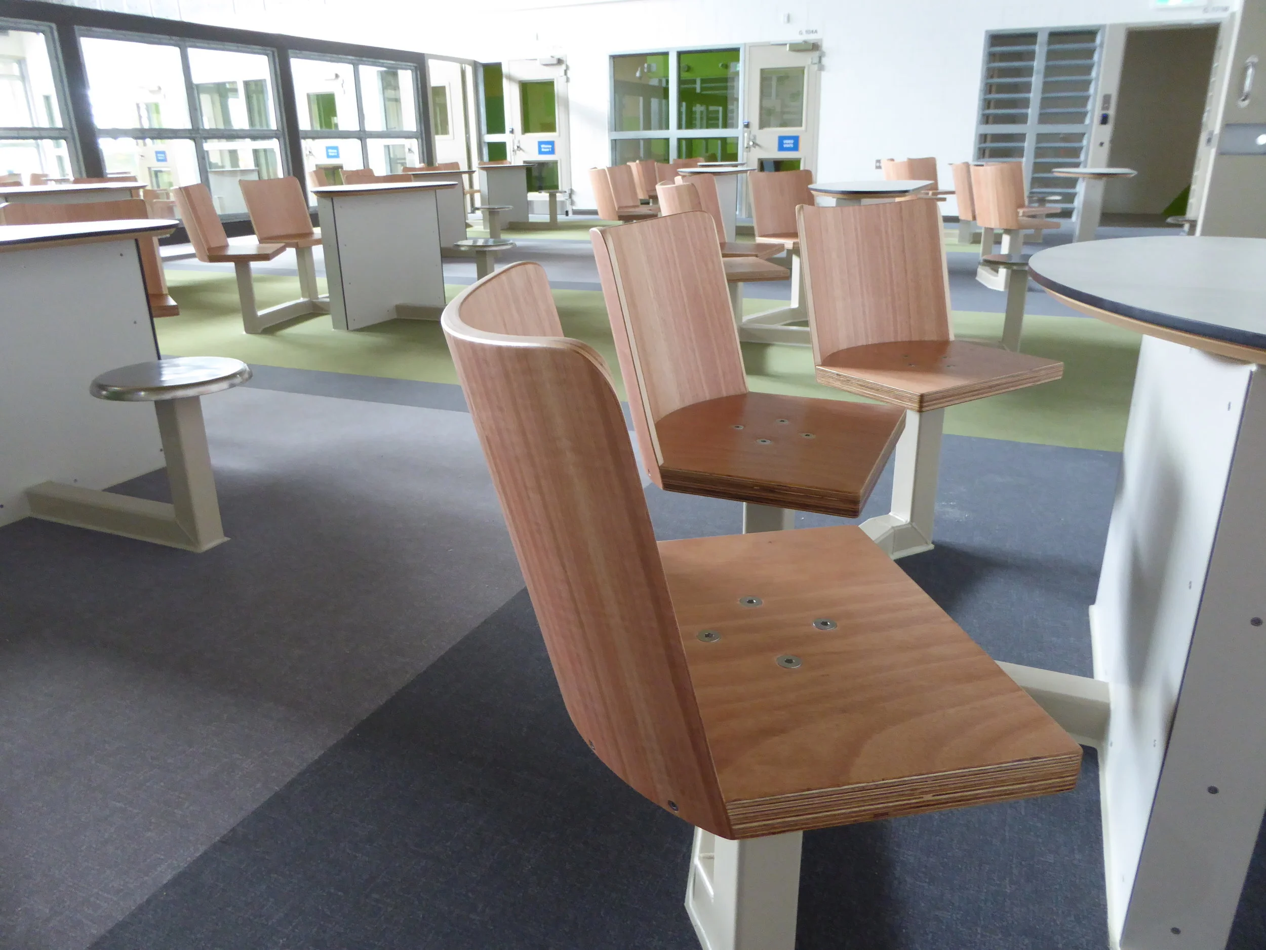 Visitor centre seating, Paremoremo Prison