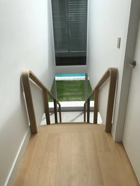 French Oak Handrail, Ponsonby Residence, Auckland