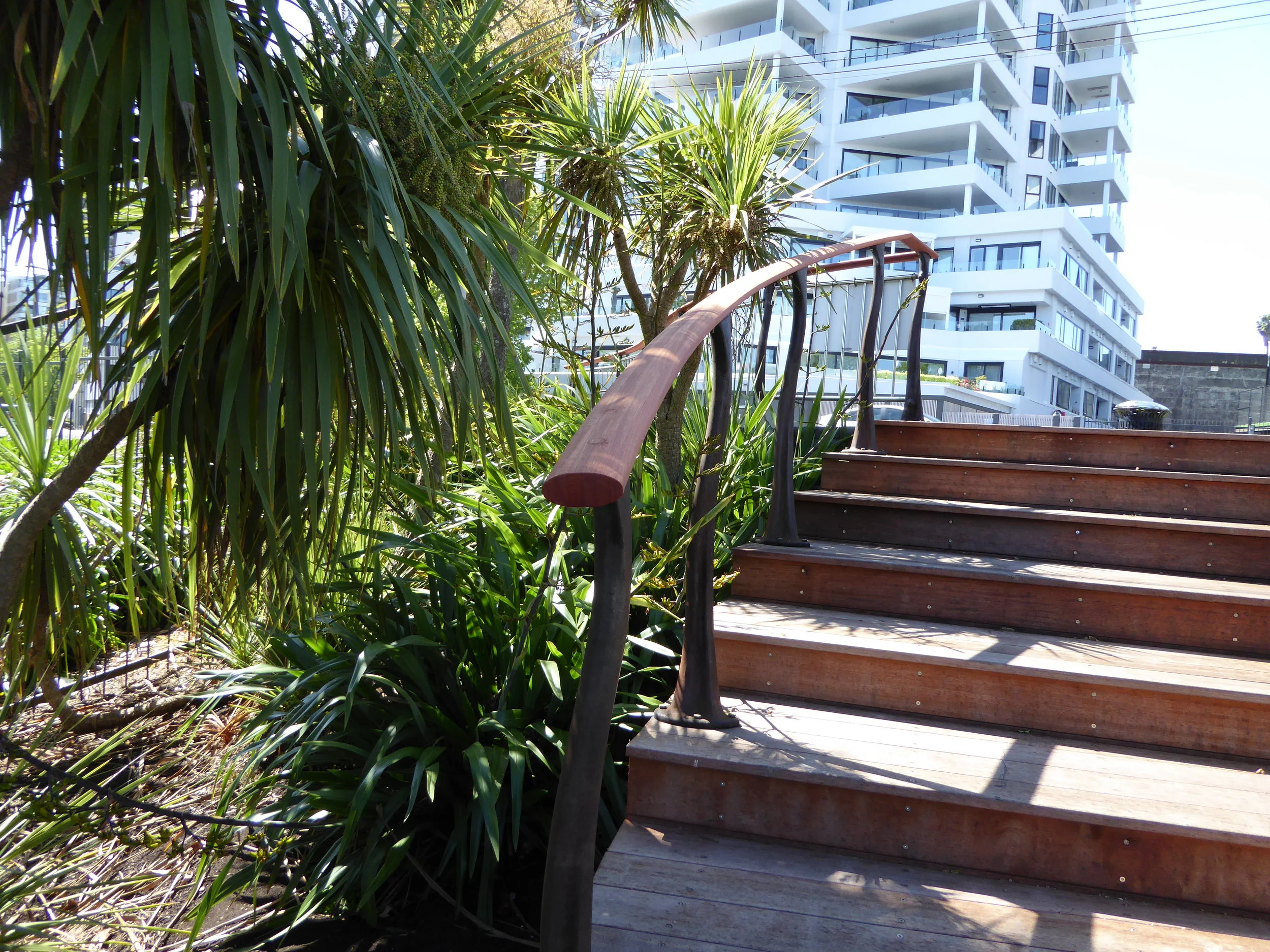 Oval Profile Curved Handrail, Western Park