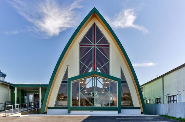 Tuvalu Church, Curved Fascias