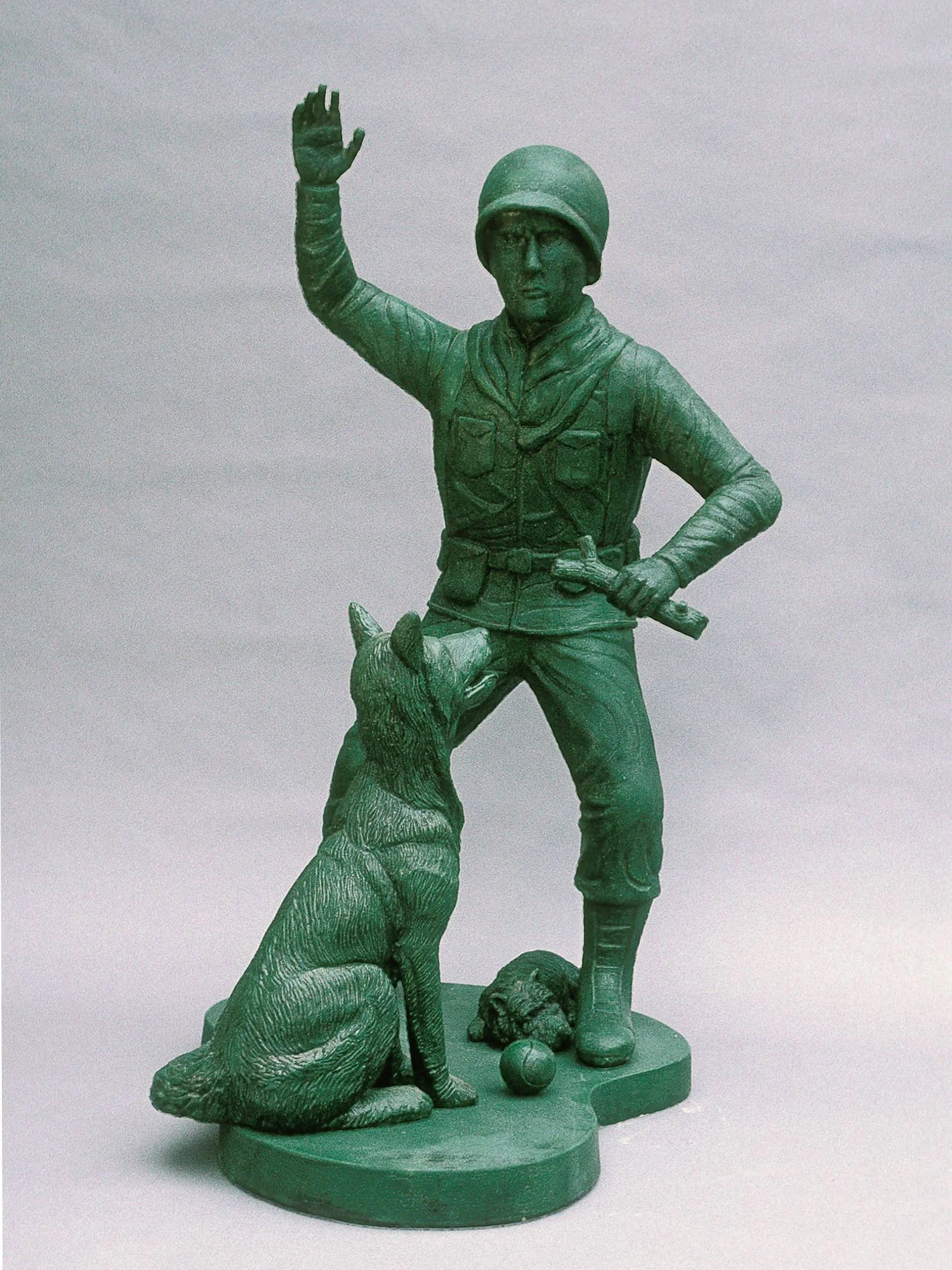 ARMY MAN WITH DOGS