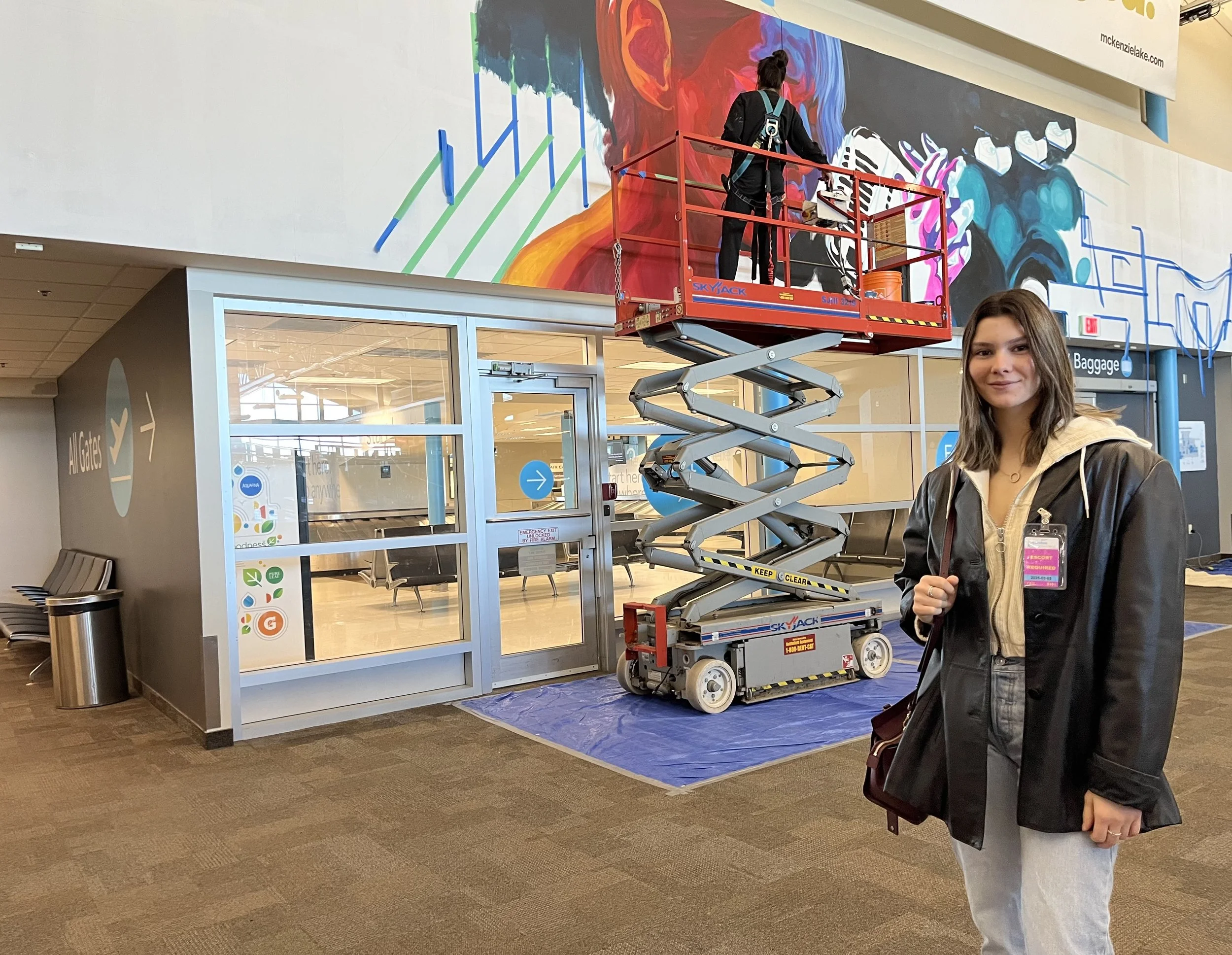 New Mural by Meaghan Claire Kehoe at the London International Airport