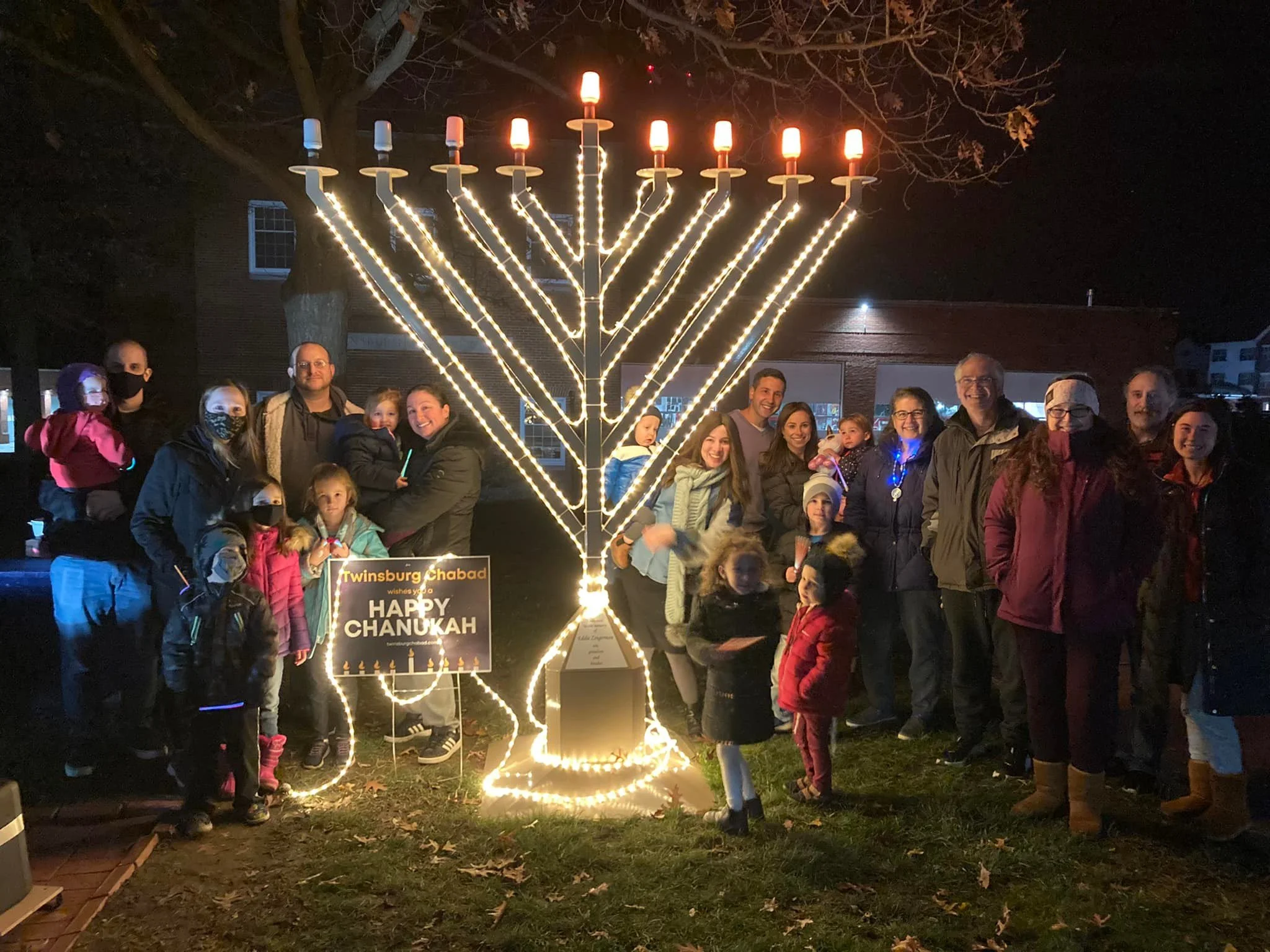 First Chanukah Lighting