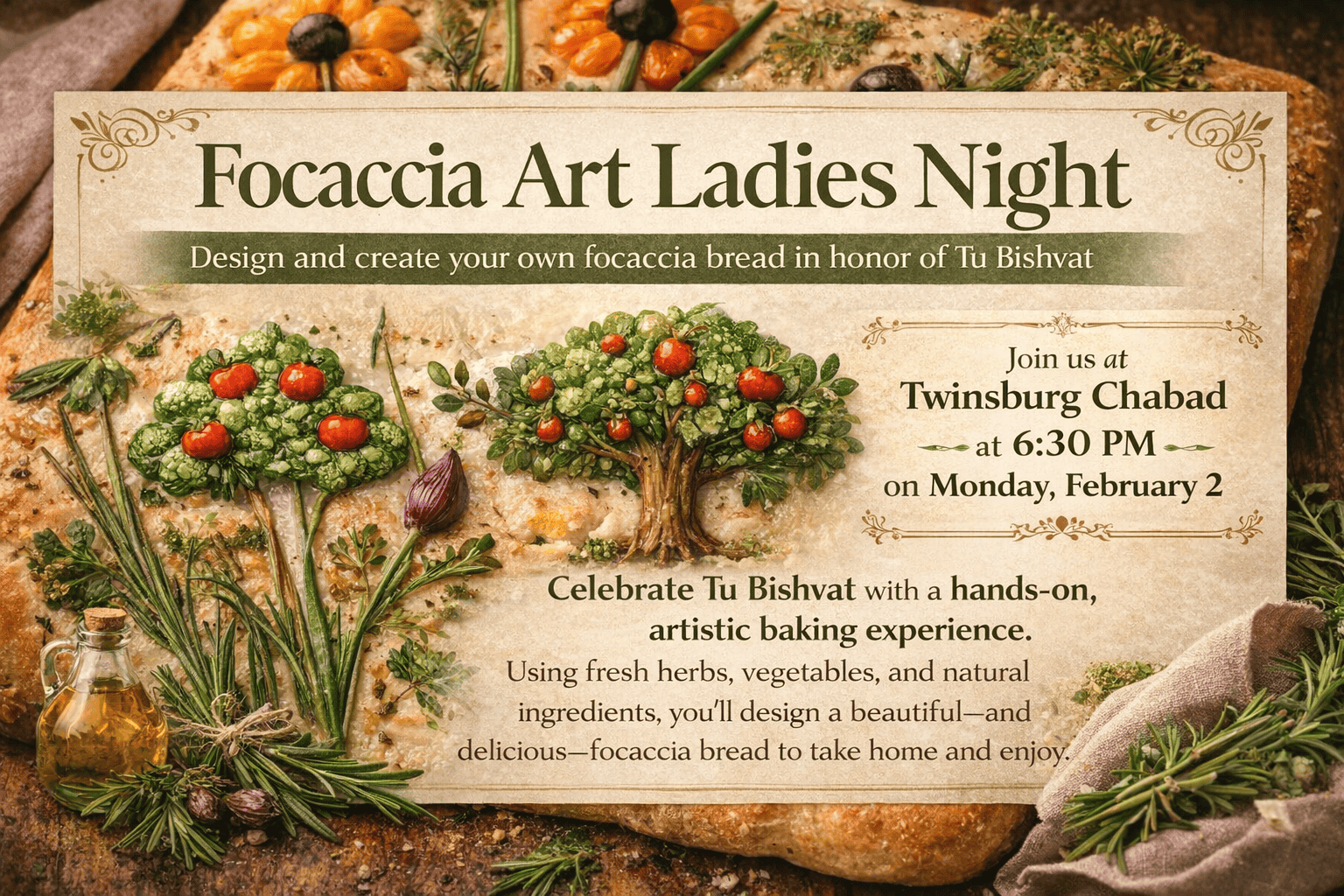 Focaccia Art Ladies Night