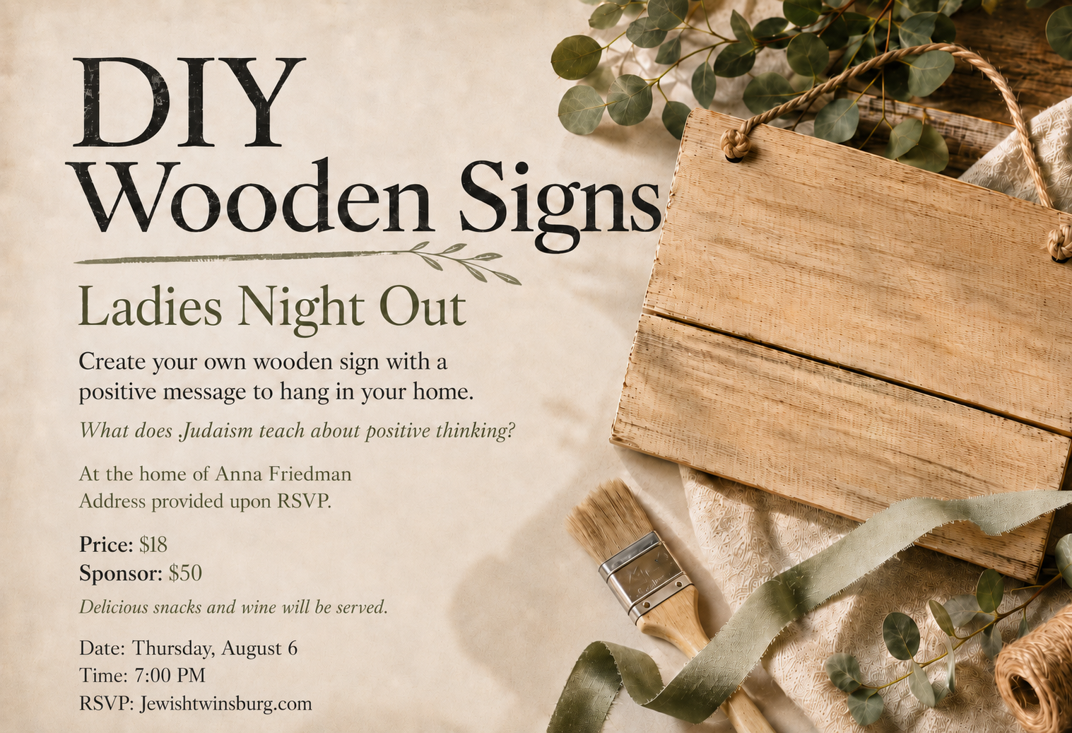 DIY Wooden Signs Ladies Night Out