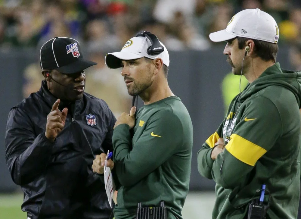 LaFleur, Rodgers over ‘audible’ questions, ready for Bears