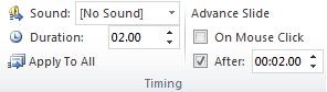 Powerpoint transition