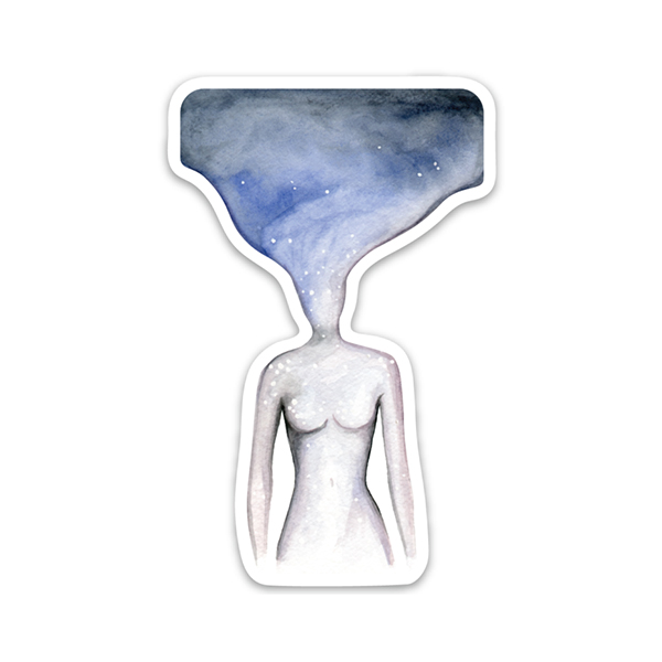 Inner Space Vinyl Sticker