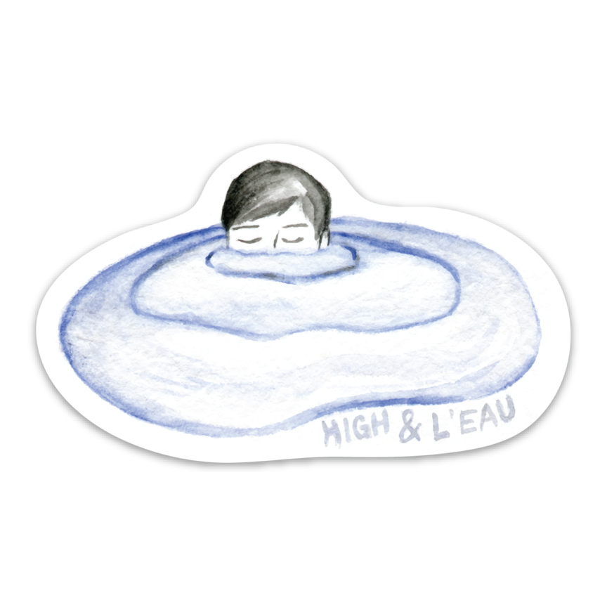 High &amp; L'eau Vinyl Sticker