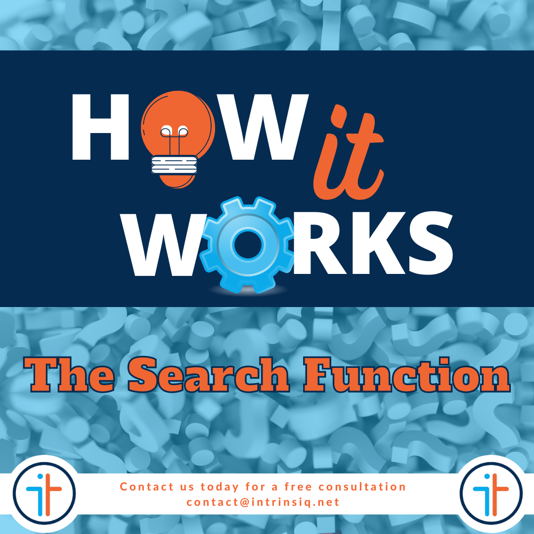 How it Works - The Search Function — Intrinsiq