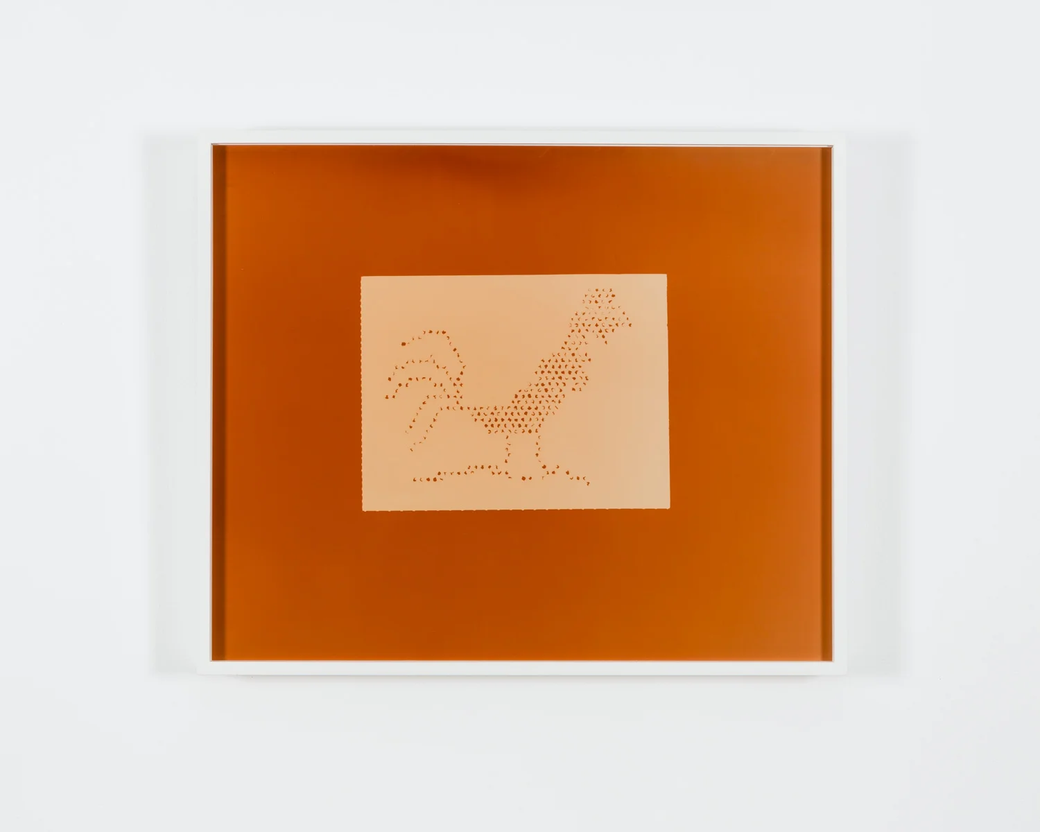 Lite-Brite Template (Chicken), Chromogenic color print, 2015