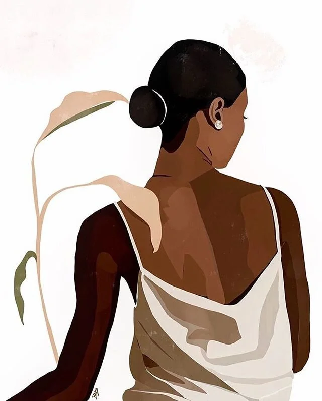 Girl with a pearl earring by @briapaints #supportblackartists Please Check her page and her online store!