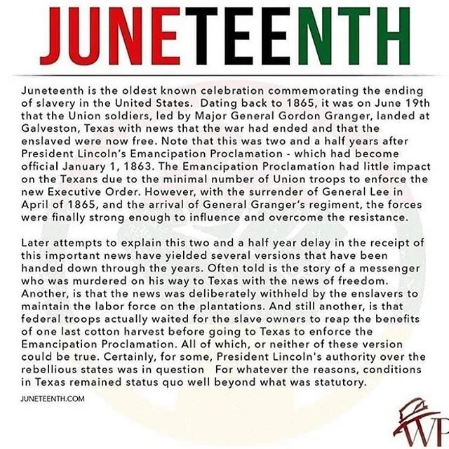 The meaning of Juneteenth (via @juneteenthatl )