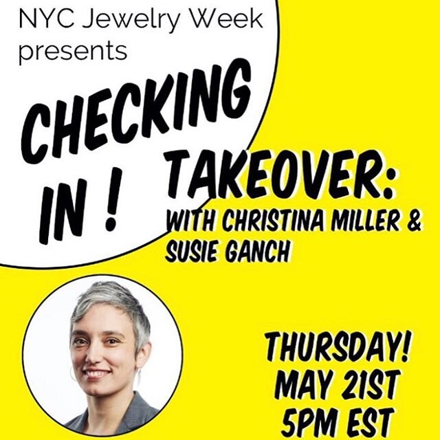 IT&rsquo;S A @radicaljewelrymakeover TAKEOVER of @nycjewelryweek Instagram Live, happening tomorrow (Thursday 5/21) at 5pm (EST)! @susieganch and @christinatmiller will be talking all things RJM...you will not want to miss this! So...want to learn ab