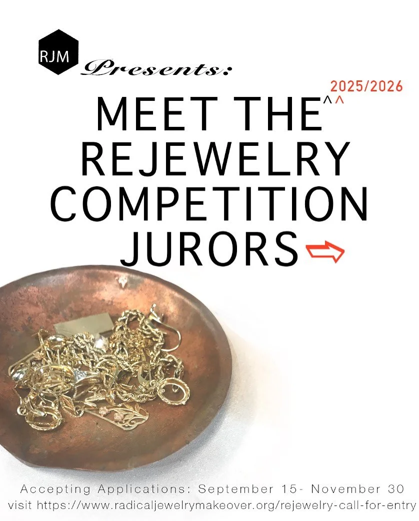 The 2026 Rejewelry Competition Call for Entry is underway and open until Nov 30! Meet this year&rsquo;s Rejewelry Competition Jurors! Apply through the link in our bio.

@heidilowegallery 
@pistachiosjewelry 
@baltimorejewelrycenter 

#rejewelrycompe