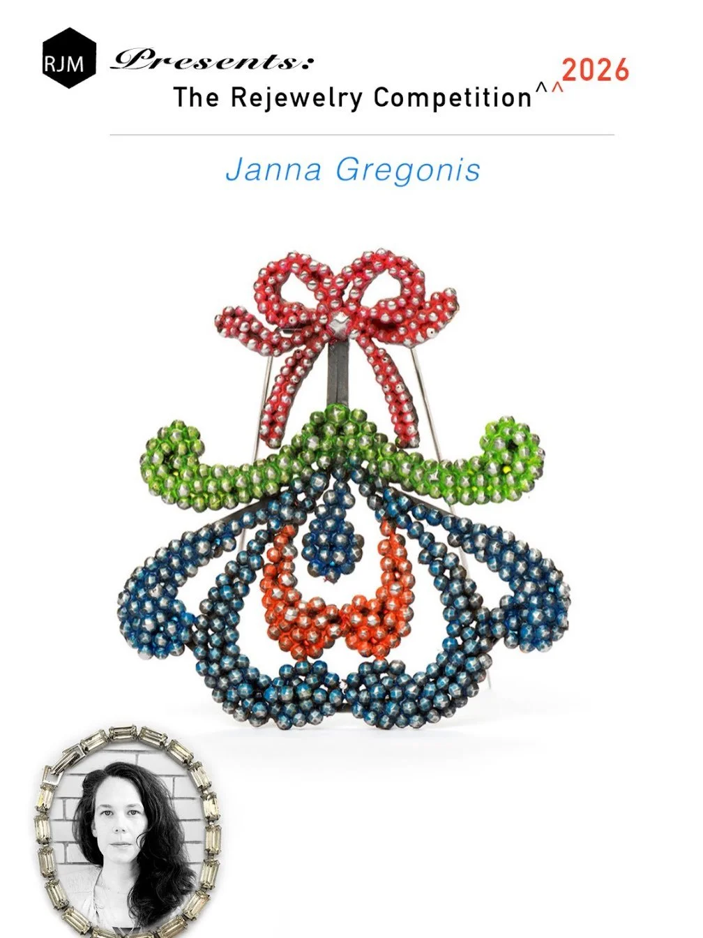 We continue our 2026 Rejewelry Competition winners-reveal with artist, Janna Gregonis! (@jannagregonis) We are thrilled to have such a talented group of makers for Rejewelry! Read on to learn about Janna&rsquo;s practice.

 My work explores the power