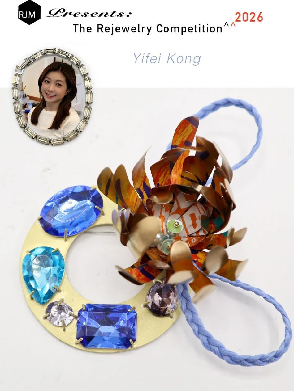 THE 2025 Rejewelry Competition ROLLOUT CONTINUES!!🥵🥳Cheers to our next winner reveal: Yifei Kong (@_yifei_k)! Read on to learn about Yifei&rsquo;s practice: 

Yifei Kong is a jeweler, metalsmith, and enamelist based in Richmond, Virginia. She recei