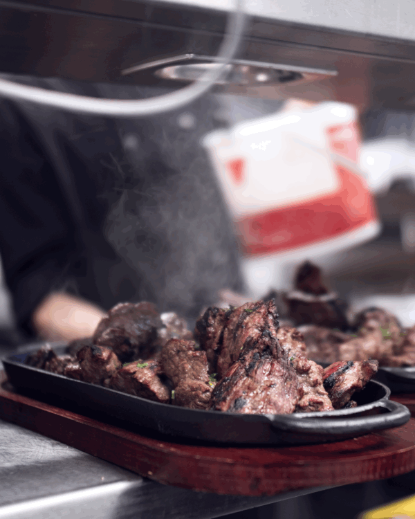 Smoking hot beef from new Argentine Steakhouse, La Boca
