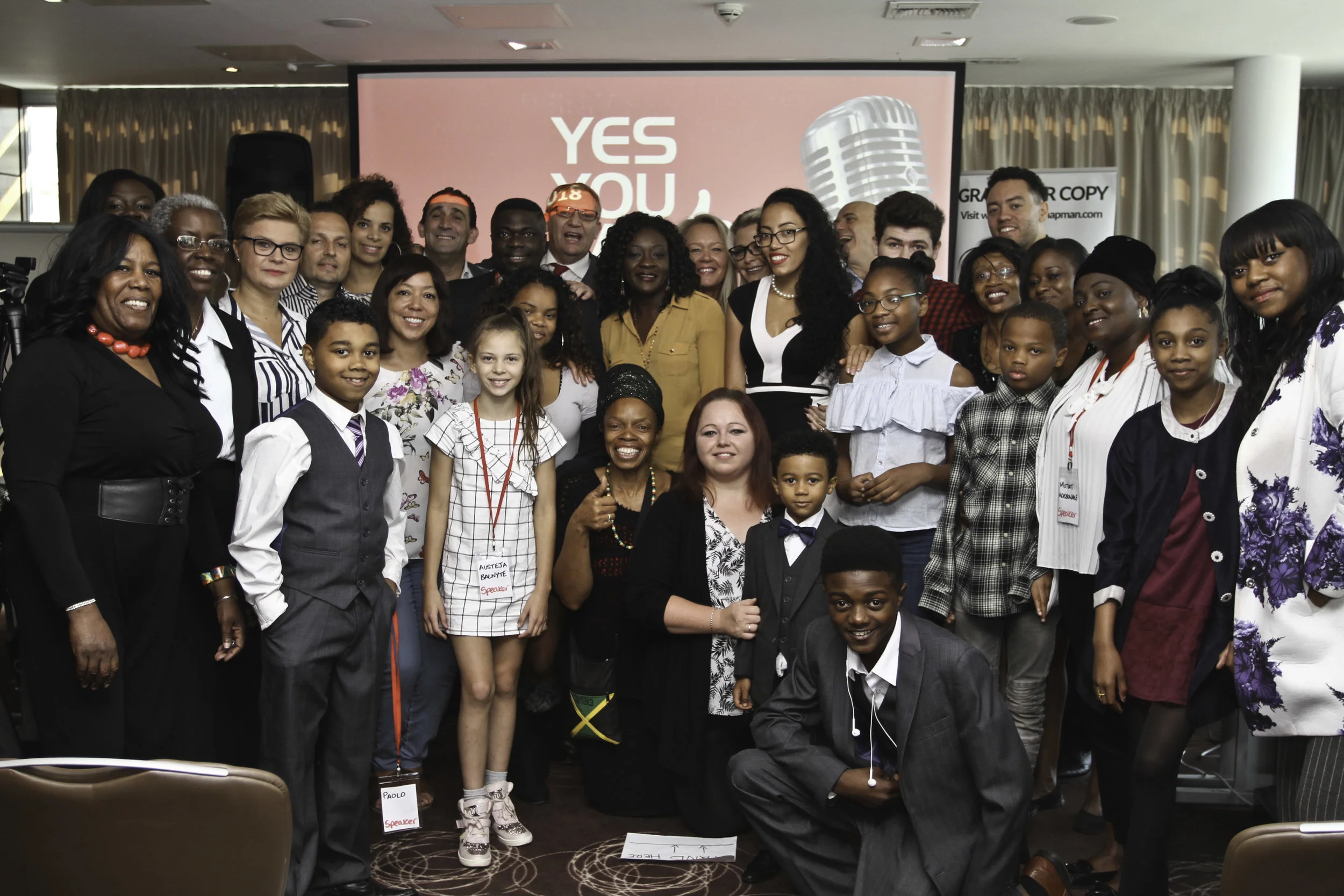 Austeja Neringa and fellow YYC ITA speakers and audience members