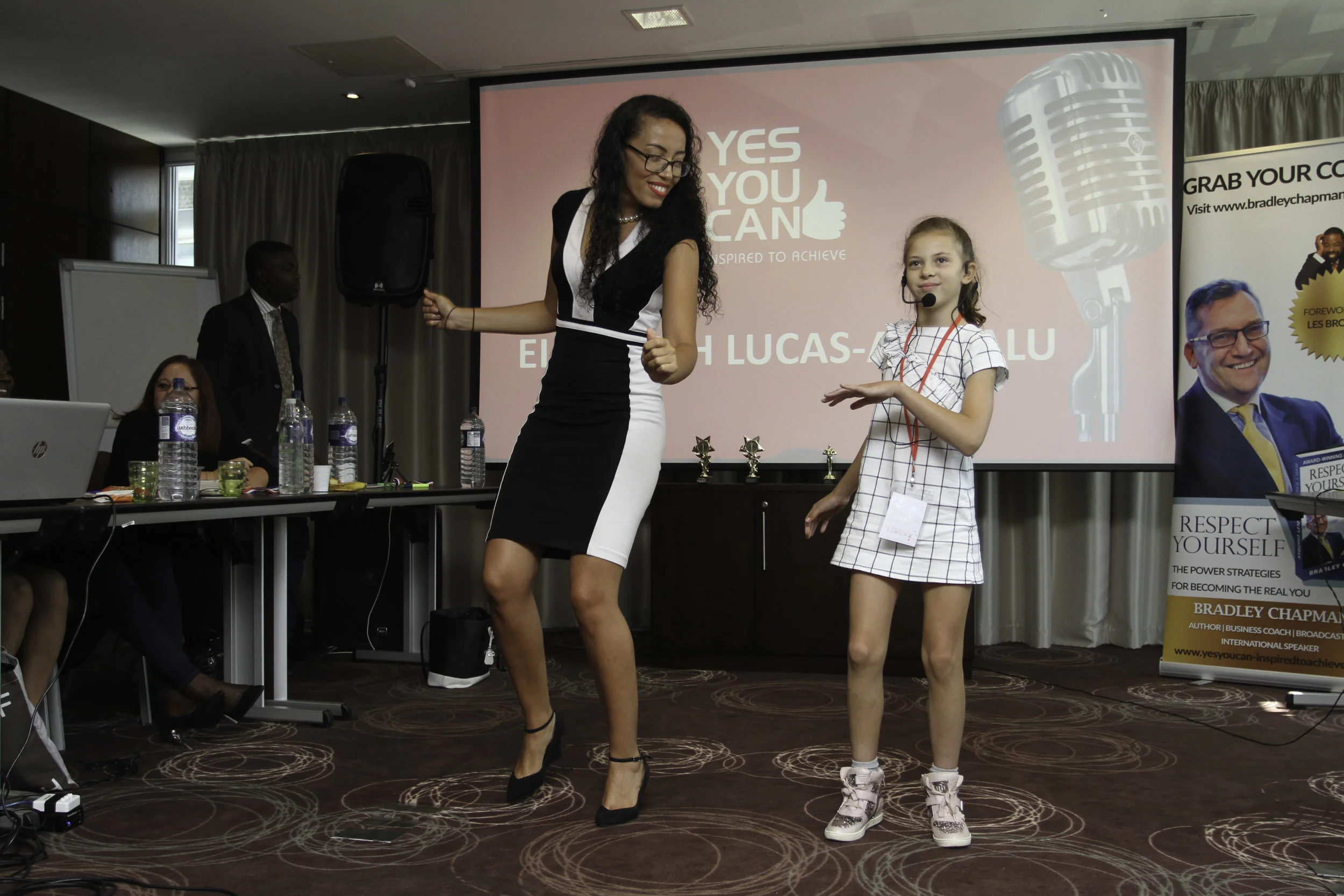 Austeja Neringa being introduced by Maxine Wynter