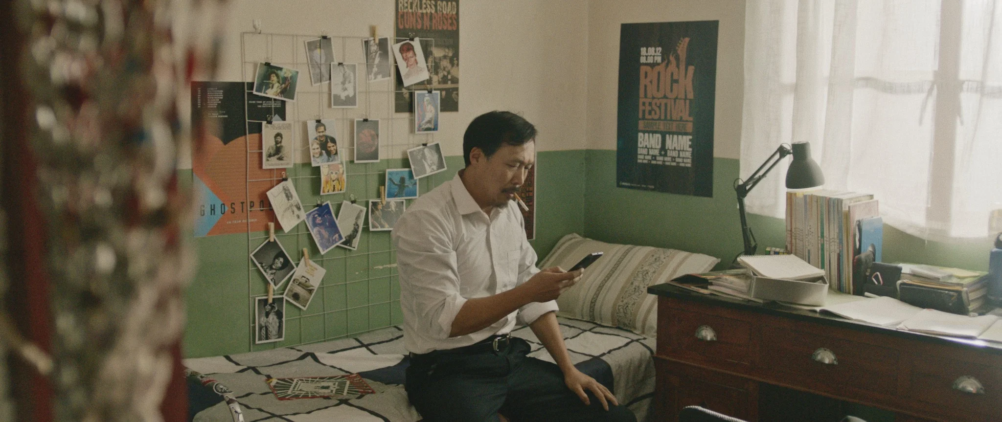 Still from Silent Hero, a short film produced by Yifei He.