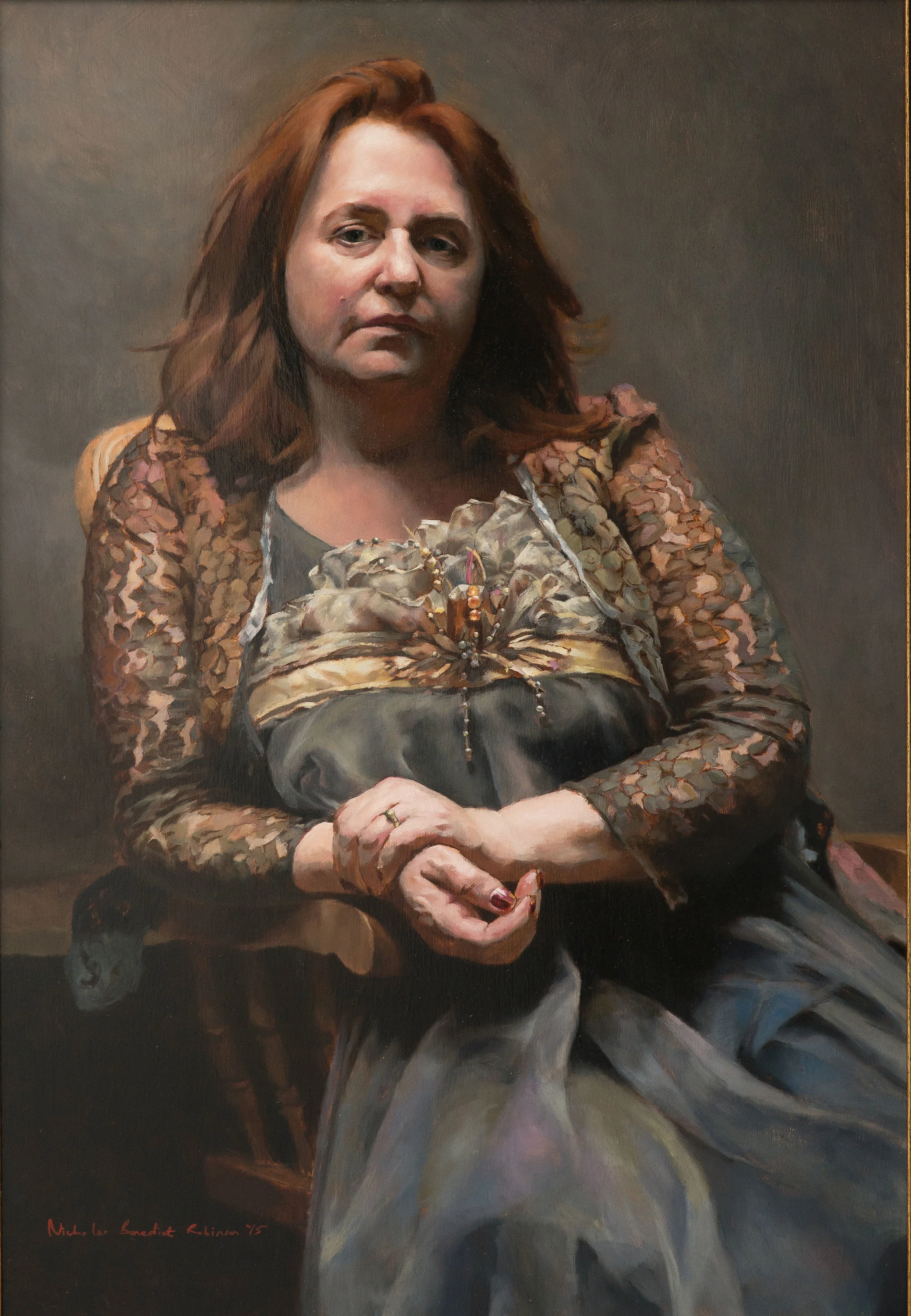 Mary Coughlan, Singer Oil on Canvas