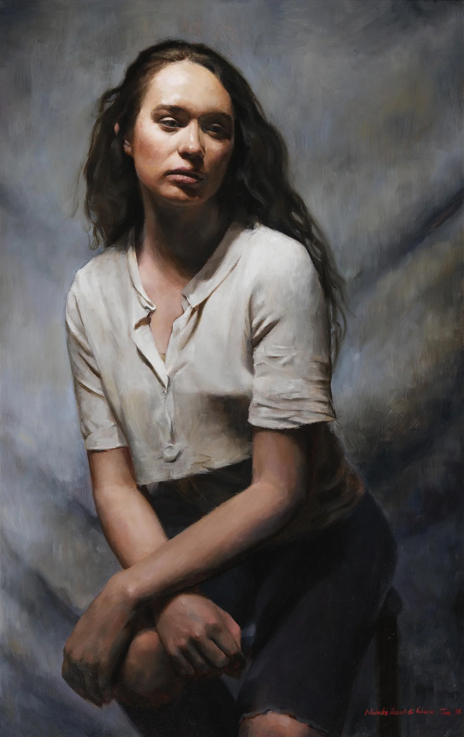 Mary-Kate Lanigan, 2018 Oil on birchwood 94 x 60cm