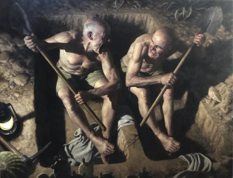 “Gravediggers” 42” X 54” Oil on Linen