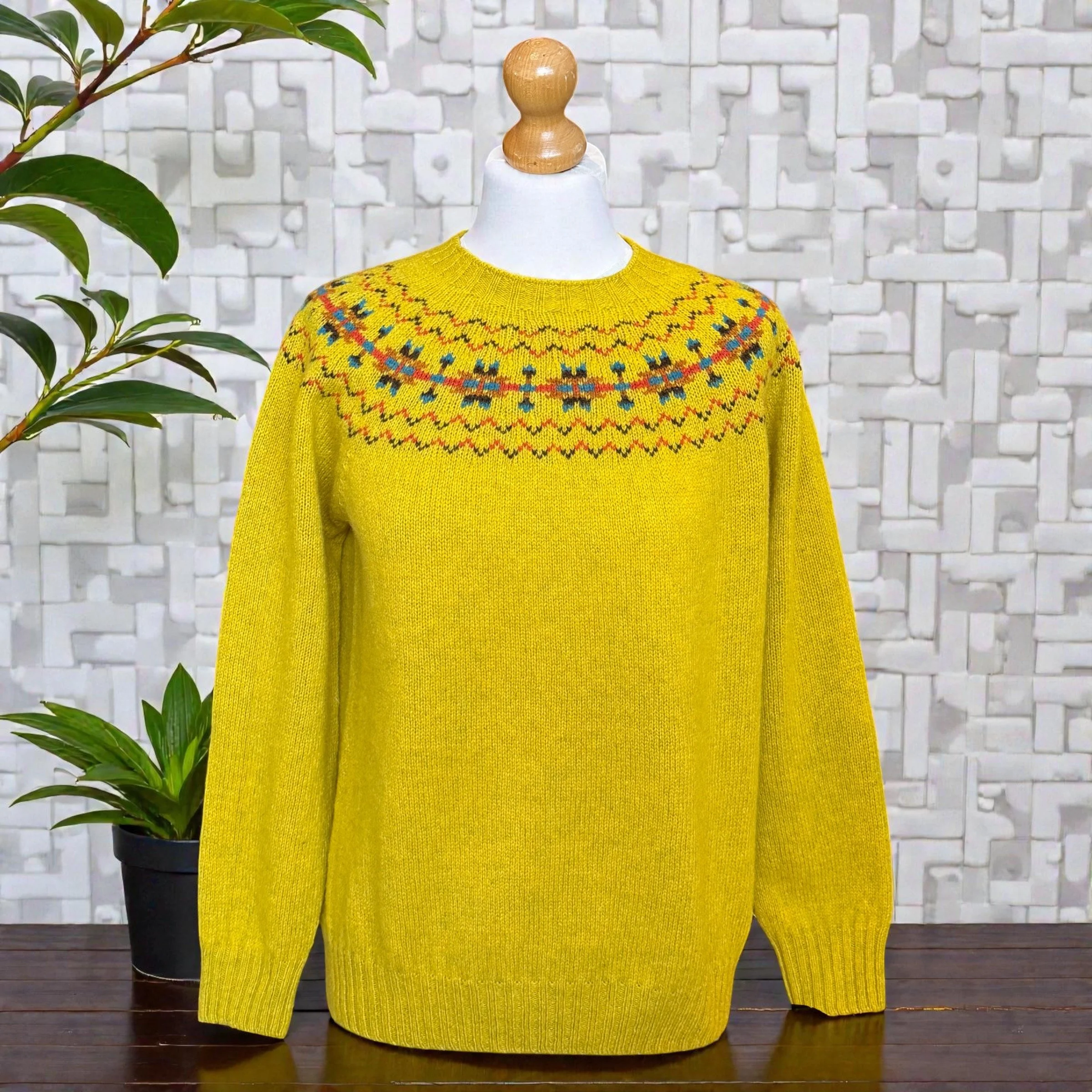 Harley Fairisle Sweater, Citrine