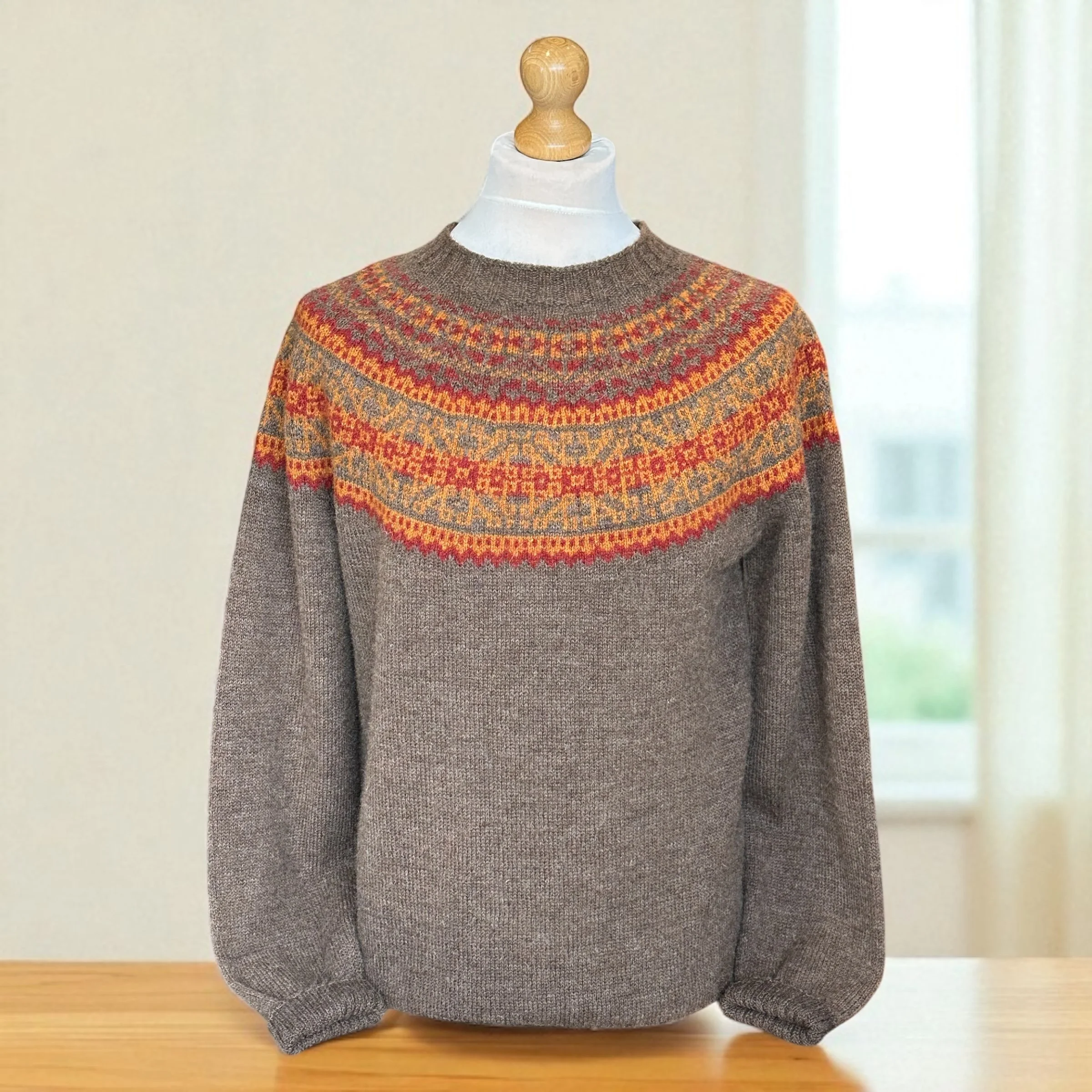 Harley Crew Yoke Sweater, Moorit