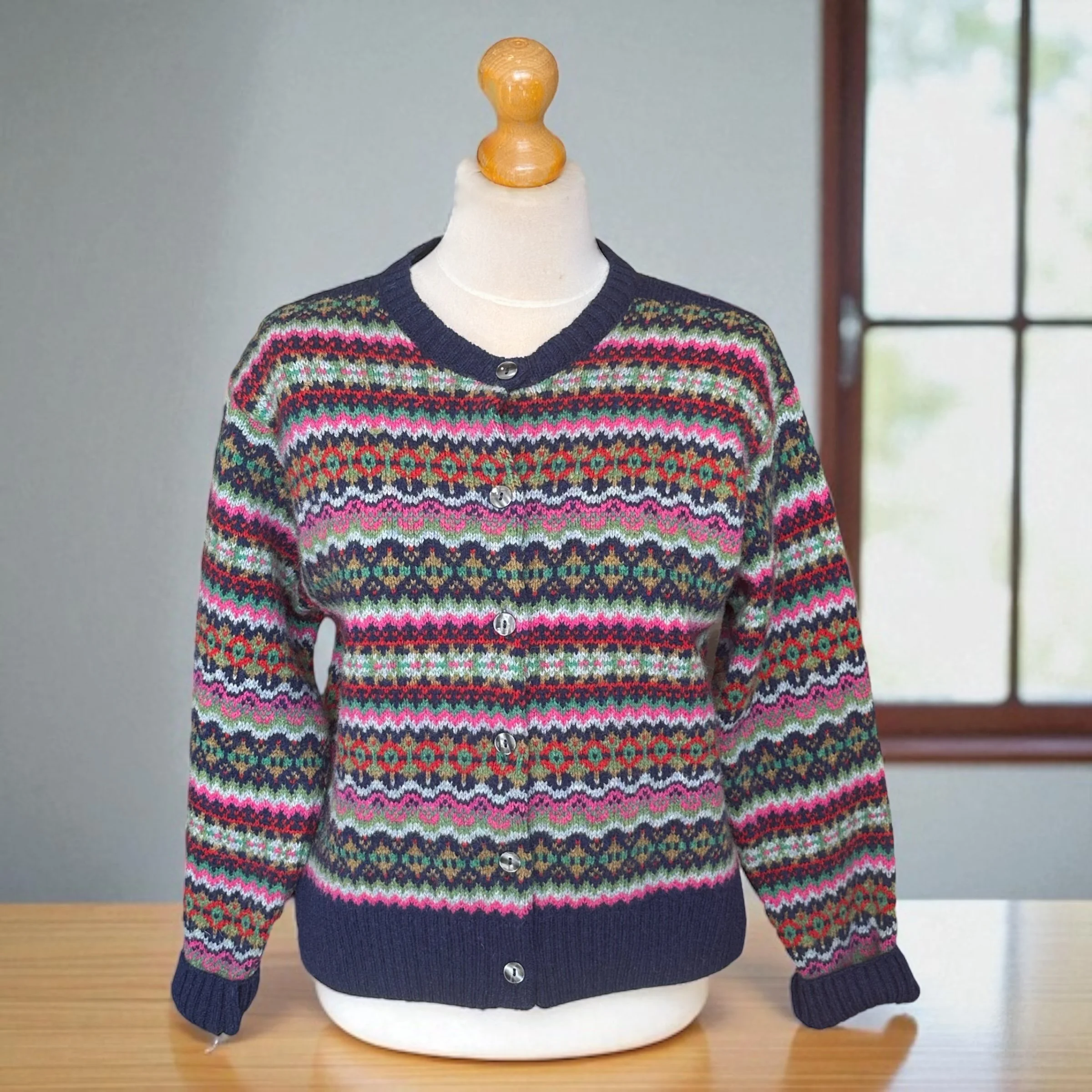 Harley Fairisle Cardigan, Nightsky