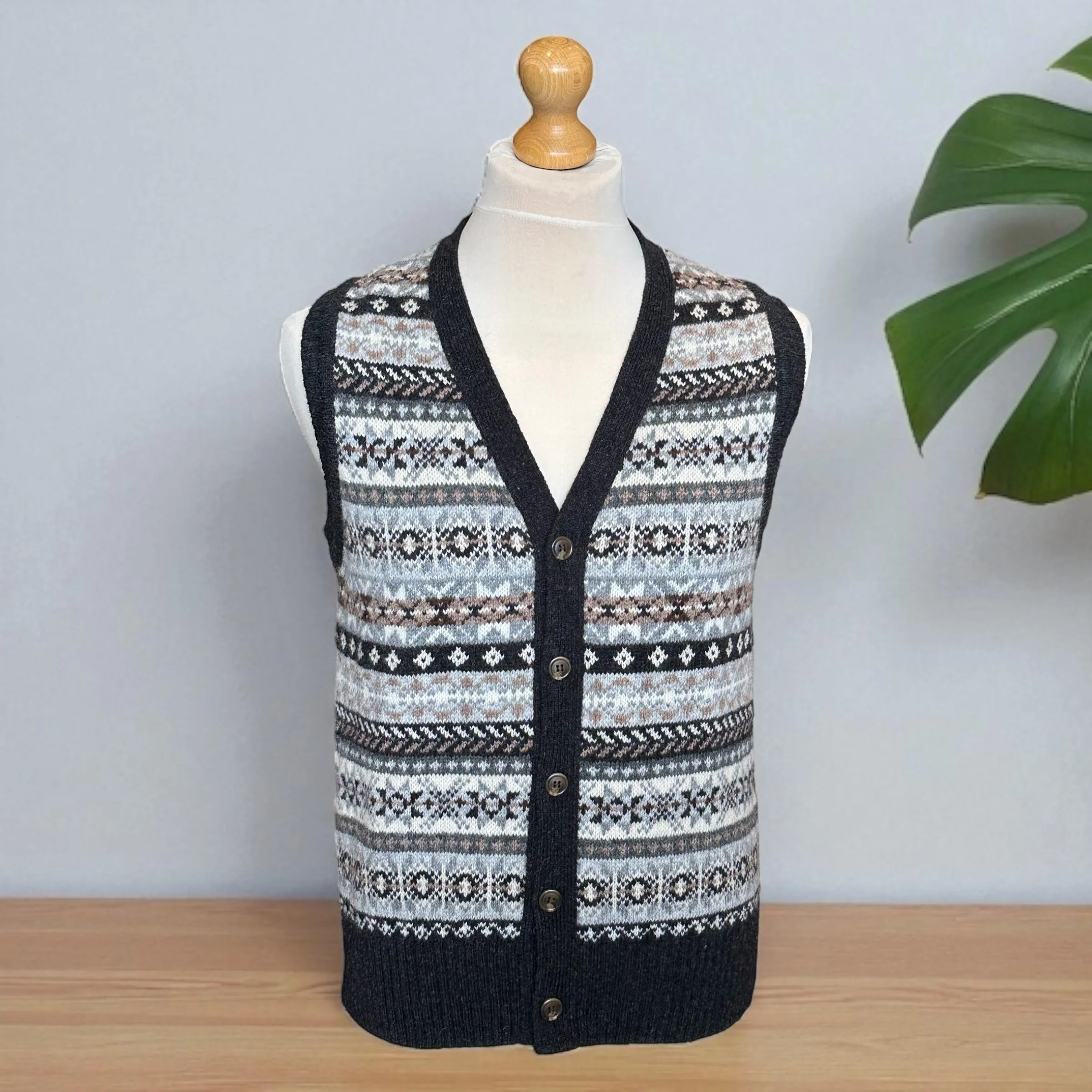 Harley Button Slipover, Charcoal