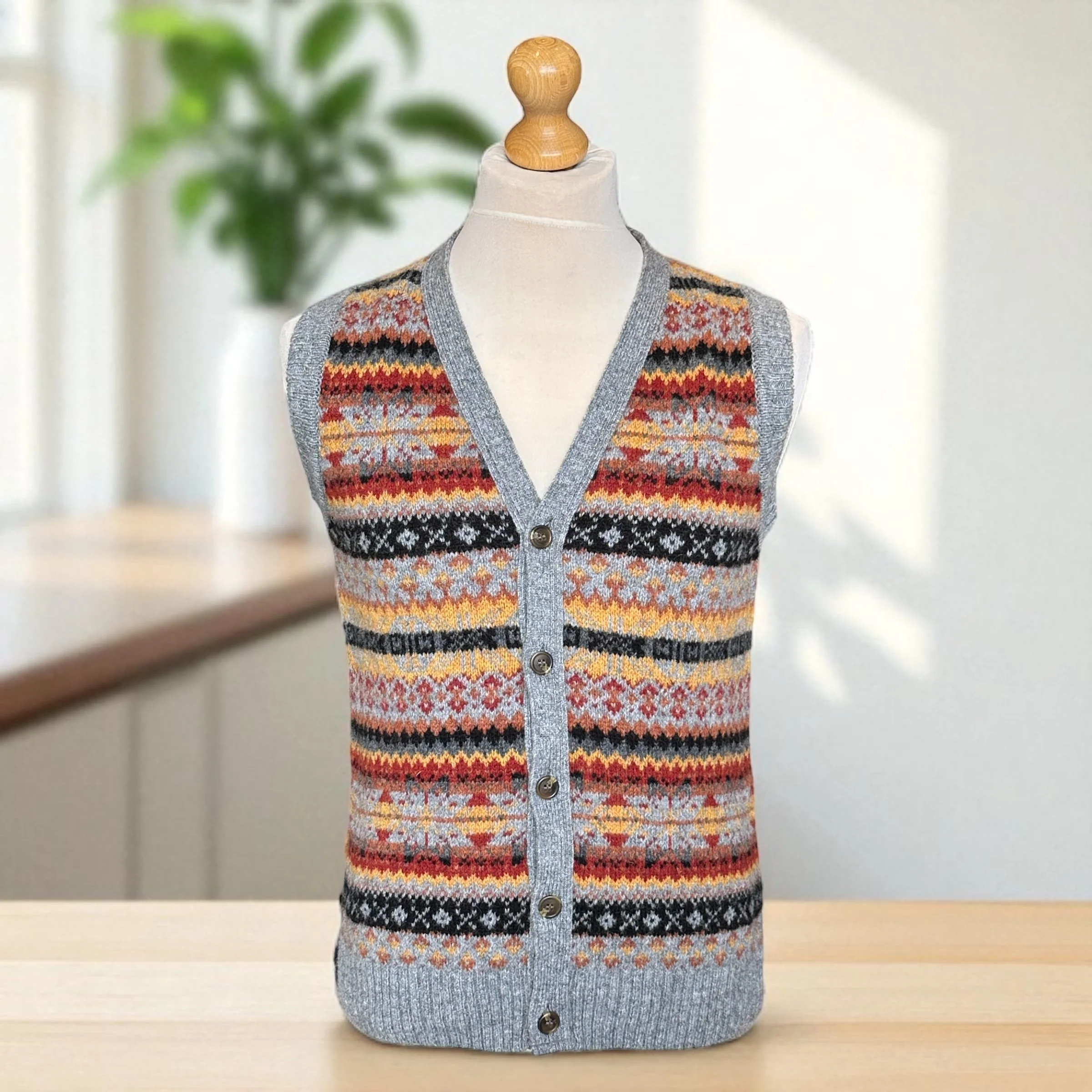 Harley Button Slipover, Med-Grey