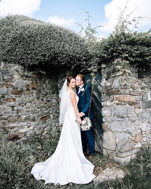 AMY• This image! Just beautiful @amyyelland thank you for the picture 💕 #REALBRIDE #whitebridewales #bridalboutiquenarberth #specialday #pembrokeshire #visitnarberth #satin #simple #bridal #cool rides #visitnarberth #luxebride