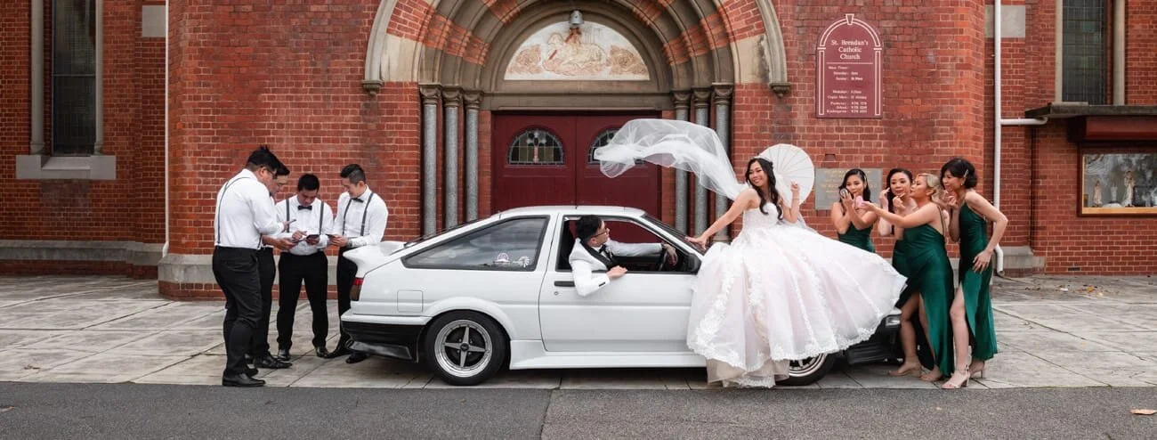 “ One of the best things that we are so grateful and blessed is having our close friends and family sacrifices to be with us on our wedding day. It was one of the best day of our lives walking down the aisle, beautiful in white.”