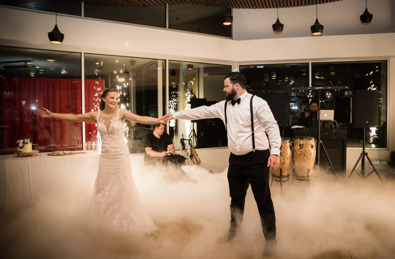 Hayley &amp; Jorge’s Wedding at Jack Rabbit Vineyard | Fit &amp; Flare Wedding Dress in Melbourne