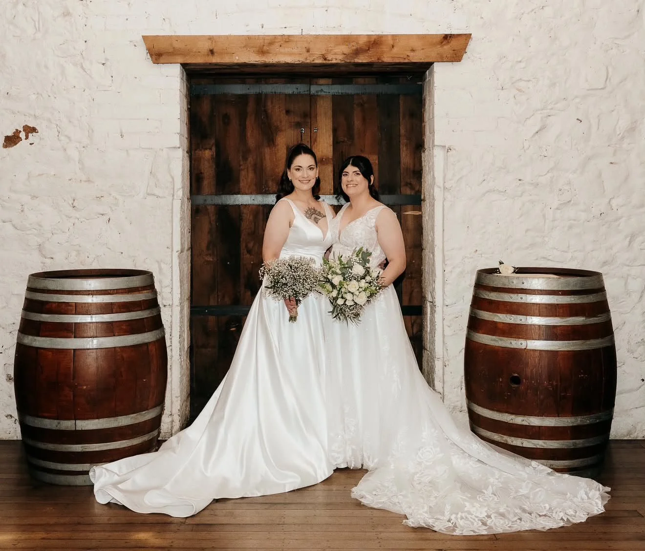 Two Beautiful Brides, Two Unique Bridal Styles