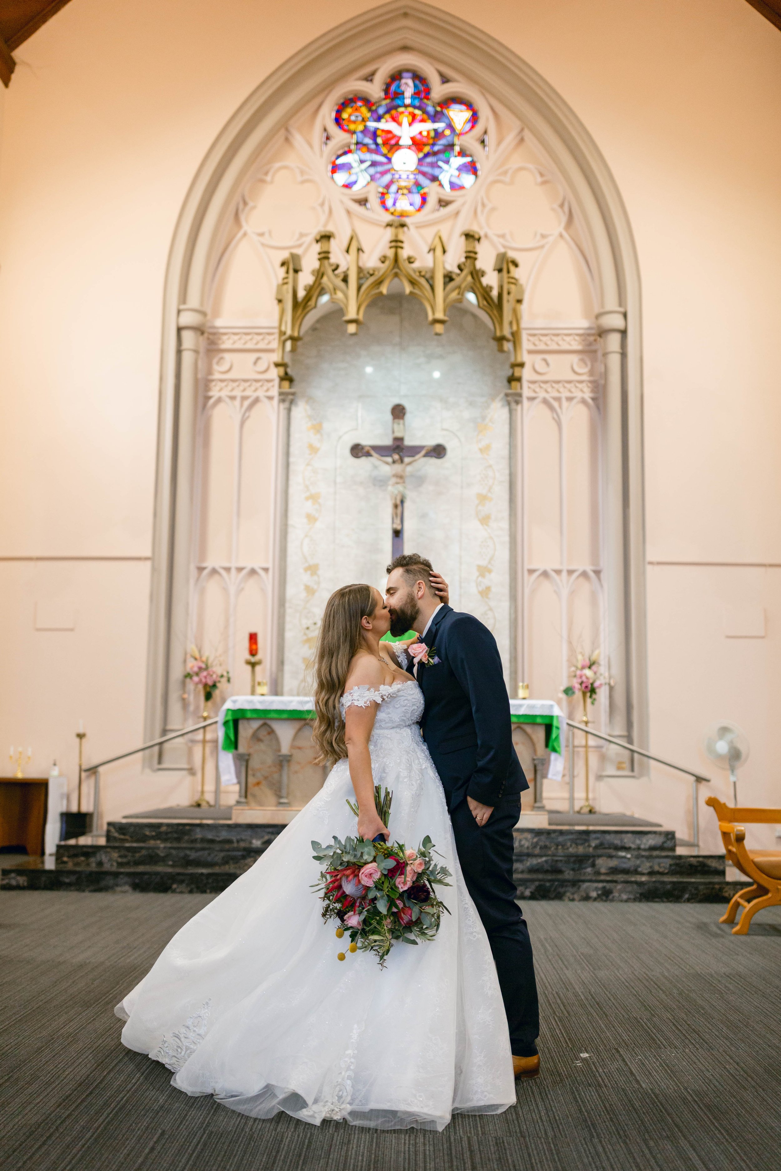 The Best of Both Worlds: A Catholic and Hindu Wedding - Fits & Stops  Photography